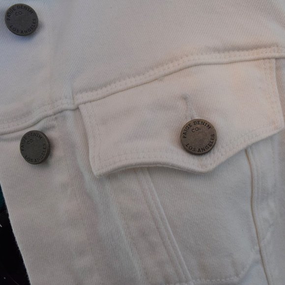PAIGE White Denim Vermont Jacket Sz S NWOT - Picture 4 of 7